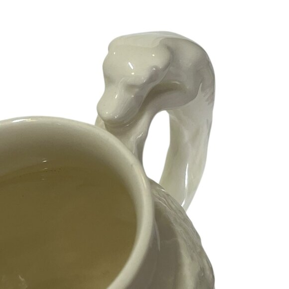 Wedgwood Etruria & Barlaston Cream White Fox Hunting Dog Handle Pitcher - Picture 7 of 10